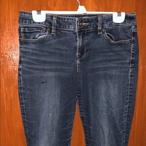 Lucky Brand Blue Skinny Jeans with Vintage Fading